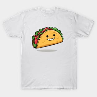 Funny Laughing Taco image graphic T-Shirt